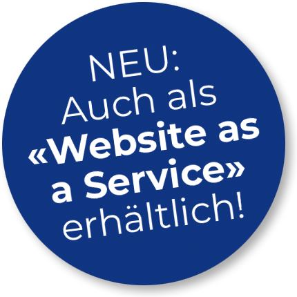 Neu auch als «Website as a Service» erhältlich